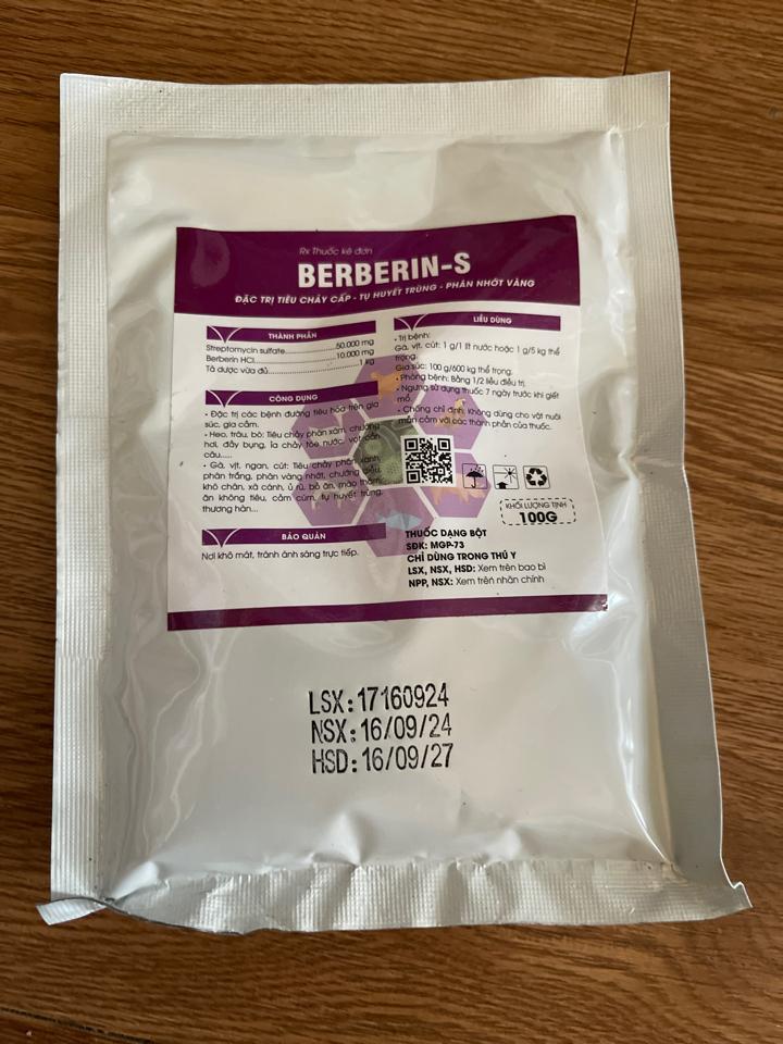 Becberin 100g Medivet-duoc-ban-tai-CS1 THUỐC THÚ Y MẠNH VINH