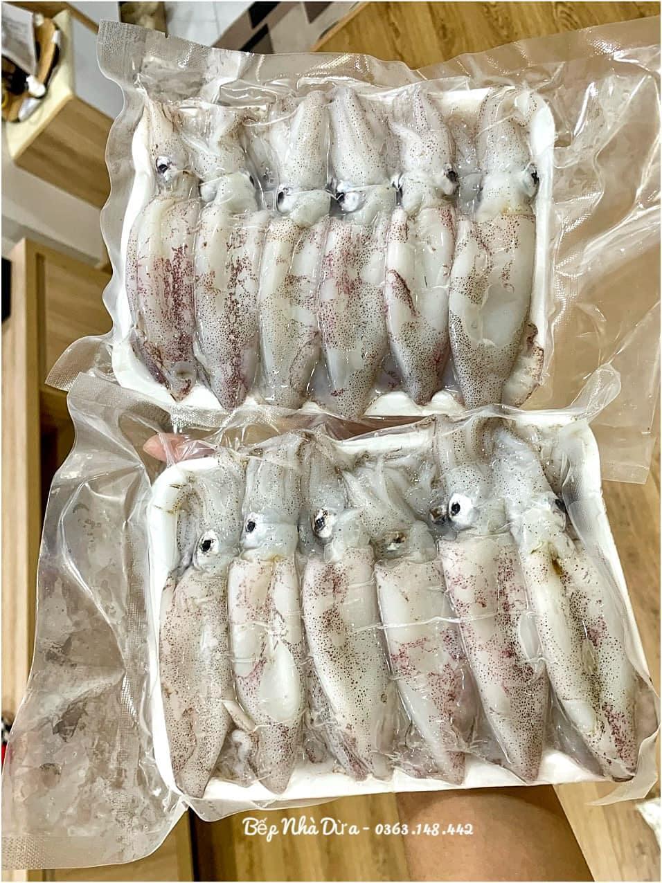 Mực ống nghệ size vừa (hàng kéo lưới trong ngày)-duoc-ban-tai-BẾP NHÀ DỪA