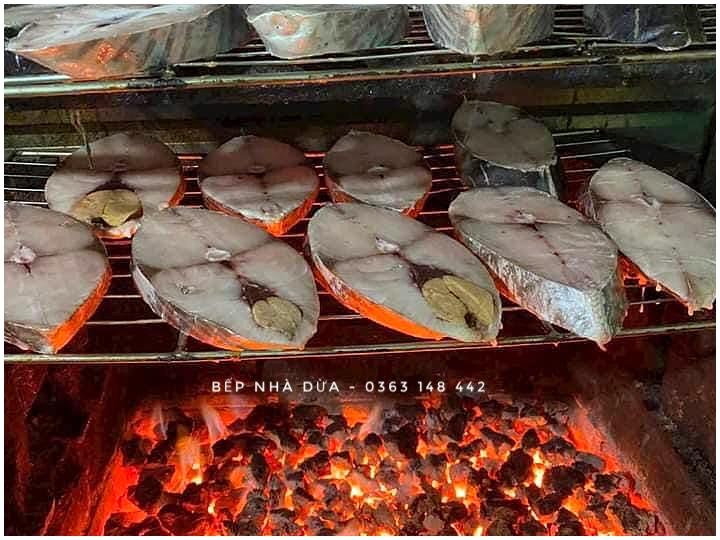 Cá Thu Câu Khúc Giữa Nướng Than Hoa size 3 khúc/kg-duoc-ban-tai-BẾP NHÀ DỪA