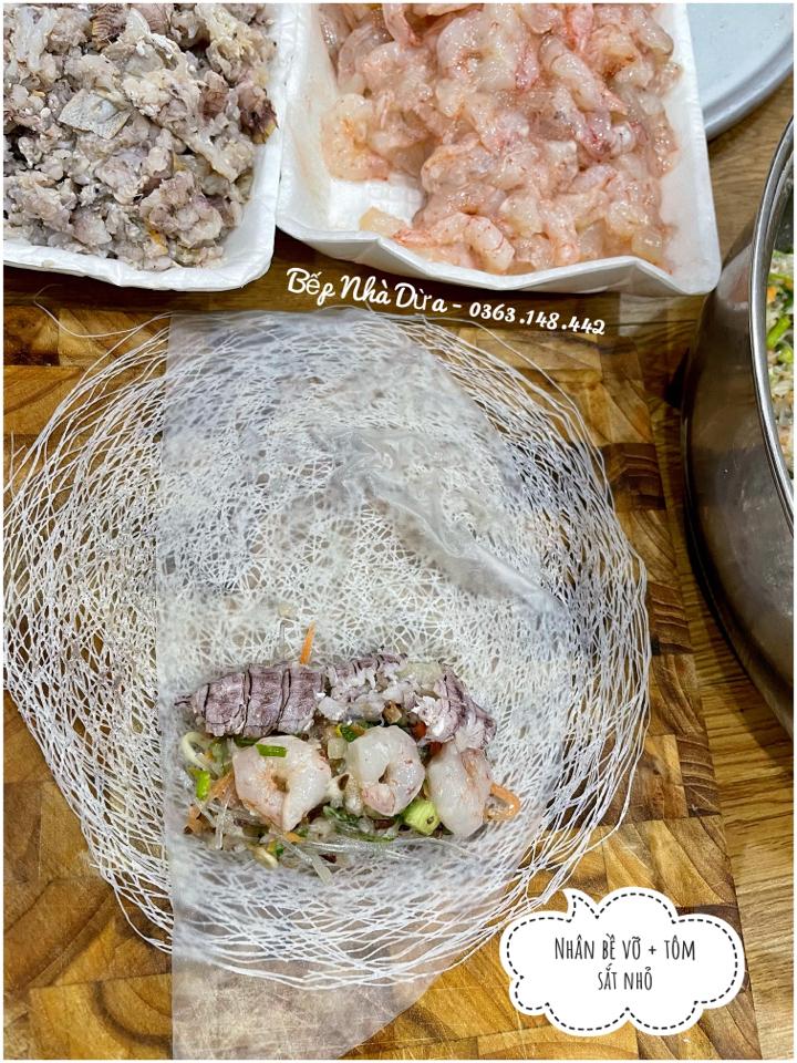 Nem Dế Hải Sản (Nõn bề vỡ - nõn tôm sắt nhỏ)-duoc-ban-tai-BẾP NHÀ DỪA