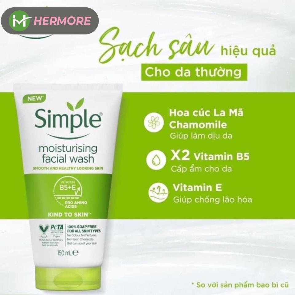 Sữa Rửa Mặt Simple Trắng -duoc-ban-tai-Thương Cosmetics