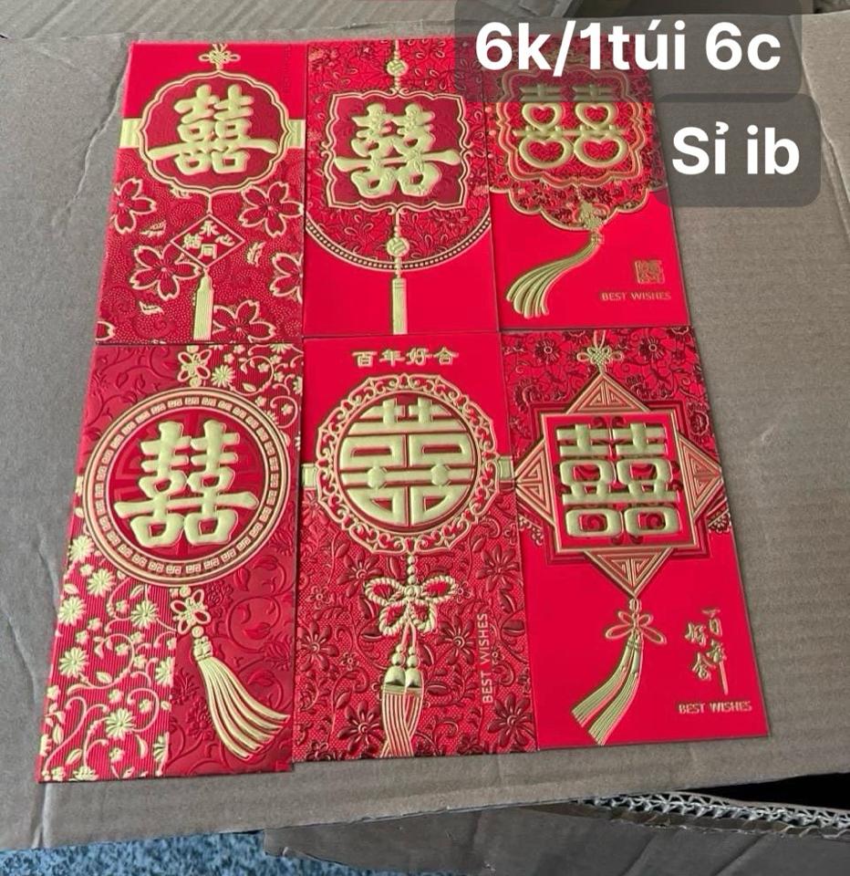 10 túi Lì xì hỷ nổi (6c/1 túi )-duoc-ban-tai-Phụ kiện cưới hỏi Hà Anh