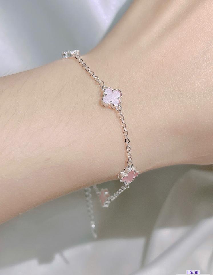 Lắc Cỏ Bốn Lá Năm Bông 8mm-duoc-ban-tai-Kim Cường Jewelry