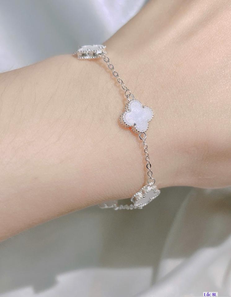 Lắc Cỏ Bốn Lá Năm Bông 8mm-duoc-ban-tai-Kim Cường Jewelry