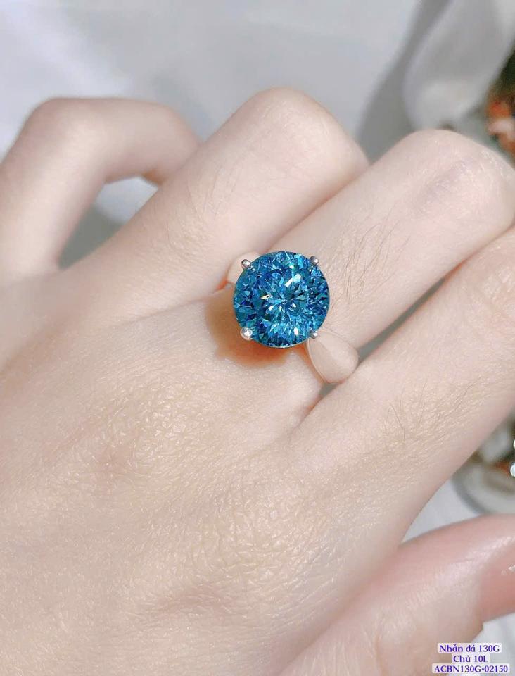 Nhẫn Đá 130 Giác Chủ 10 Ly-duoc-ban-tai-Kim Cường Jewelry
