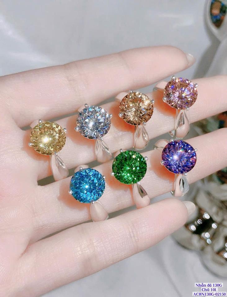 Nhẫn Đá 130 Giác Chủ 10 Ly-duoc-ban-tai-Kim Cường Jewelry