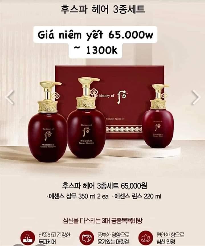 Set gội xả Whoo Hàn Quốc-duoc-ban-tai-Phương Thuý Store