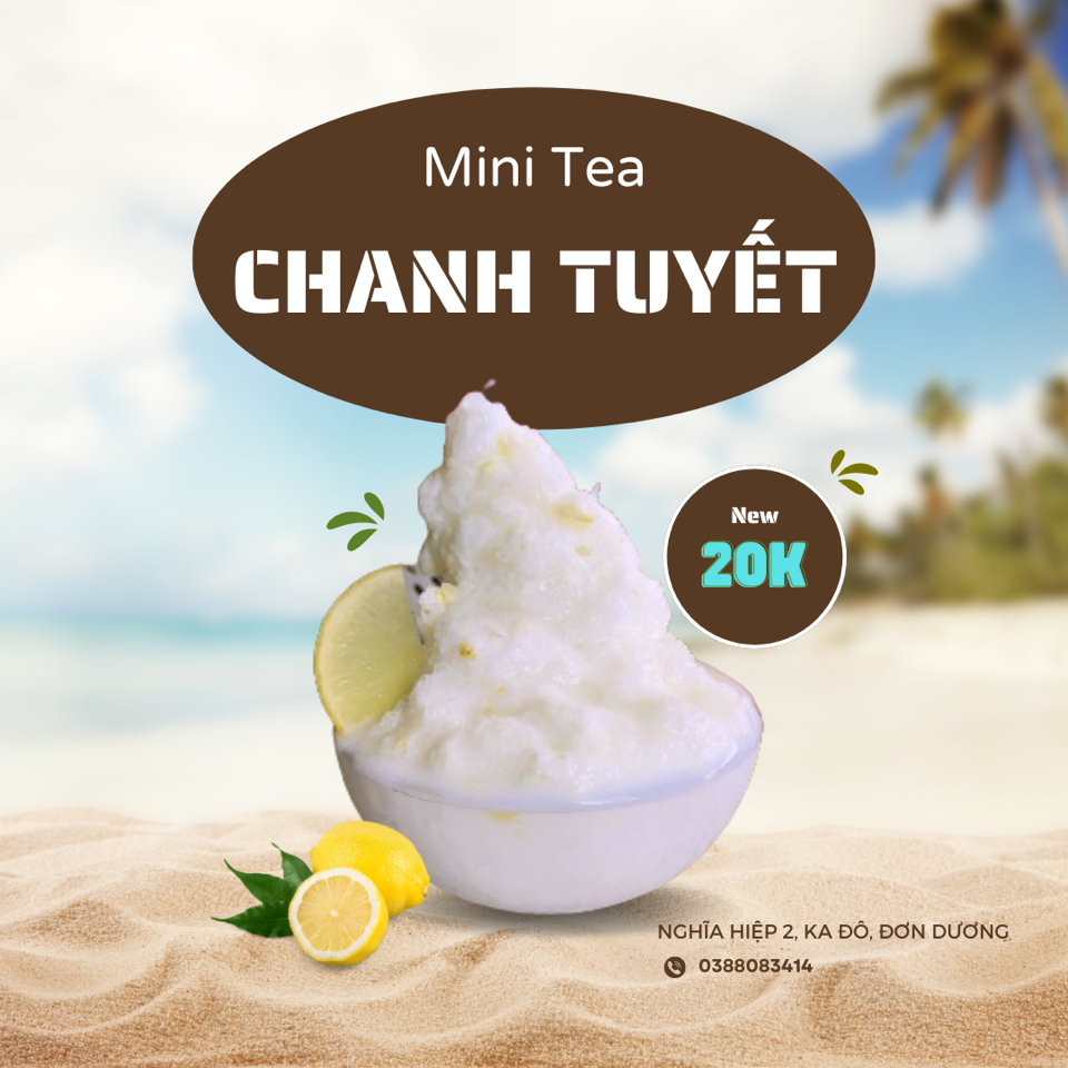 Chanh tuyết-duoc-ban-tai-Tiệm trà sữa Mini Tea