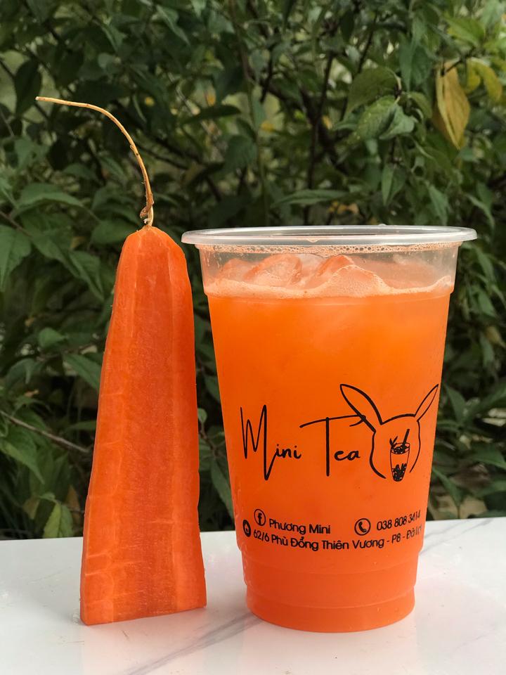 Ép cà rốt-duoc-ban-tai-Tiệm trà sữa Mini Tea