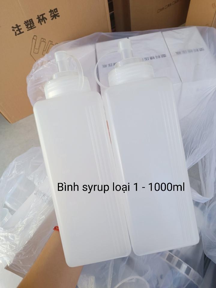 Bình Đựng Syrup 1L ( Loại 1 )-duoc-ban-tai-NGUYÊN LIỆU PHA CHẾ HÓC MÔN
