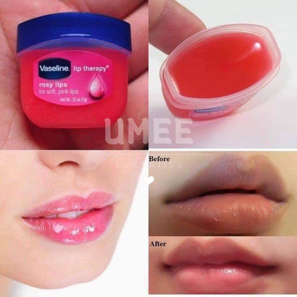 DƯỠNG MÔI VASELINE ROSY LIP -duoc-ban-tai-UMEE COSMETICS - MAHHA CLOSET