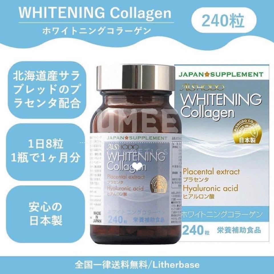 VIÊN UỐNG TRẮNG DA AISHODO WHITENING COLLAGEN-duoc-ban-tai-UMEE COSMETICS - MAHHA CLOSET