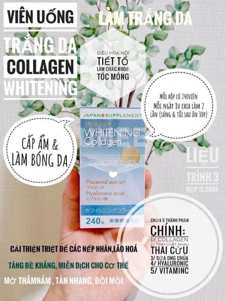 VIÊN UỐNG TRẮNG DA AISHODO WHITENING COLLAGEN-duoc-ban-tai-UMEE COSMETICS - MAHHA CLOSET