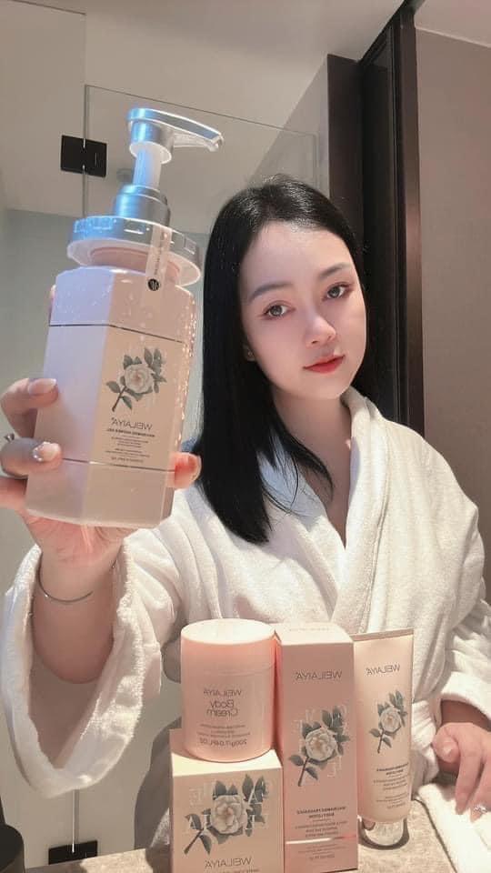 SỮA TẮM WEILAIYA NIACINAMIDE SHOWER GEL 450ML-duoc-ban-tai-UMEE COSMETICS - MAHHA CLOSET