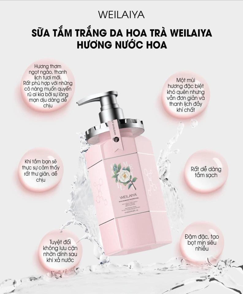 Sữa tắm hoa trà weilaiya-duoc-ban-tai-Cẩm Loan Cosmetics