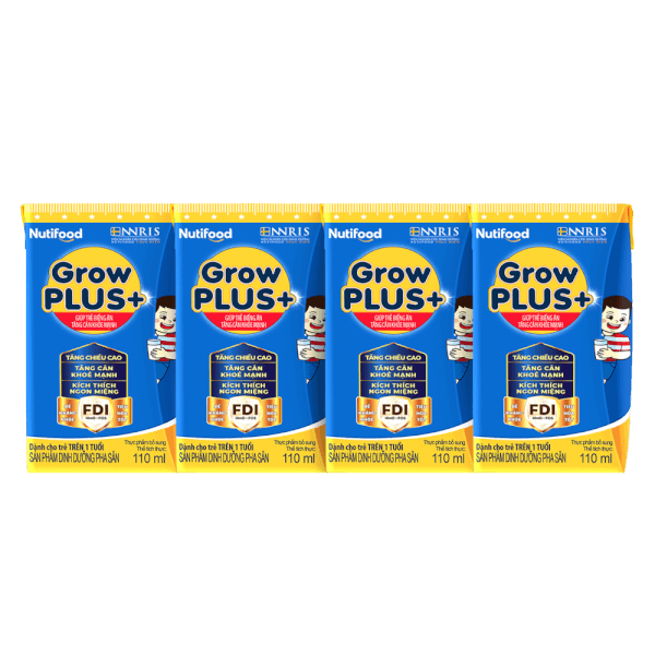 Sữa GrowPLUS+ Xanh 110ml (lốc 4 hộp)-duoc-ban-tai-BỐNG XINH 135 QUY HOÁ