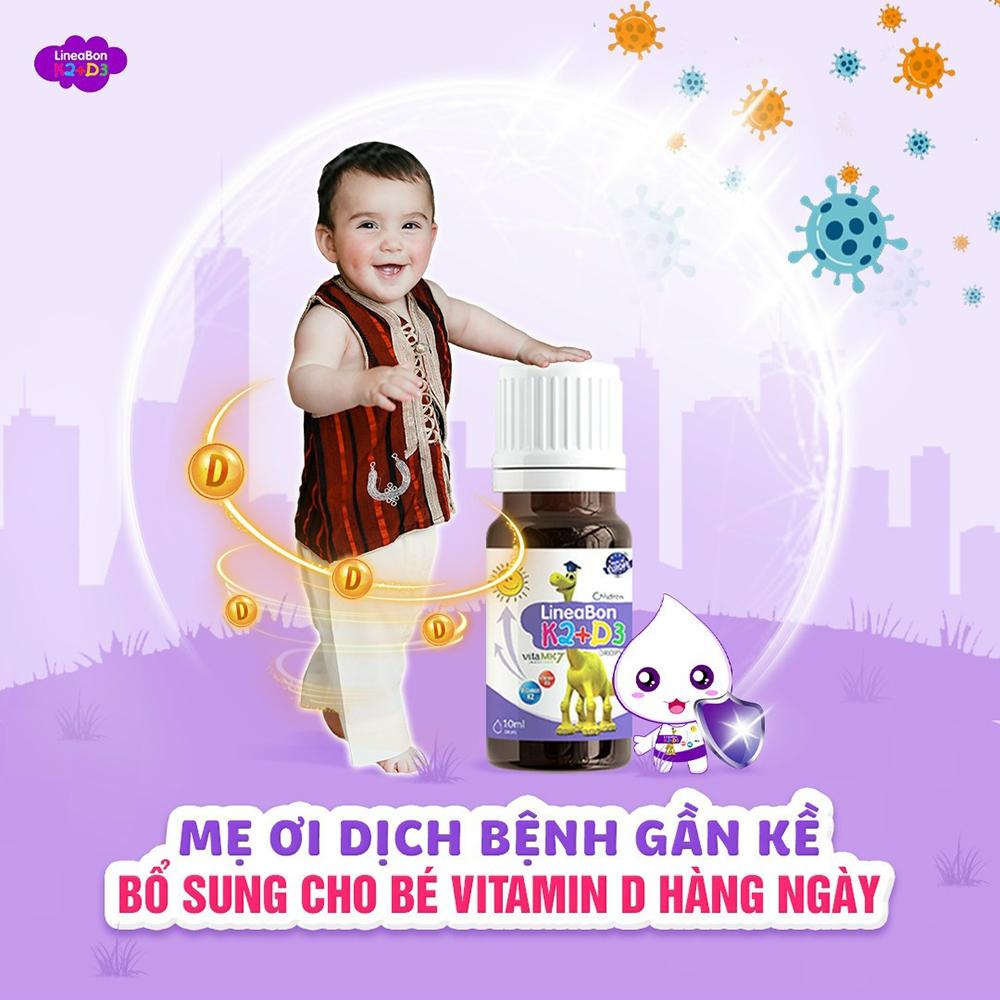 Vitamin D3 giúp tăng chiều cao cho bé Lineabon K2+D3-duoc-ban-tai-BỐNG XINH 135 QUY HOÁ