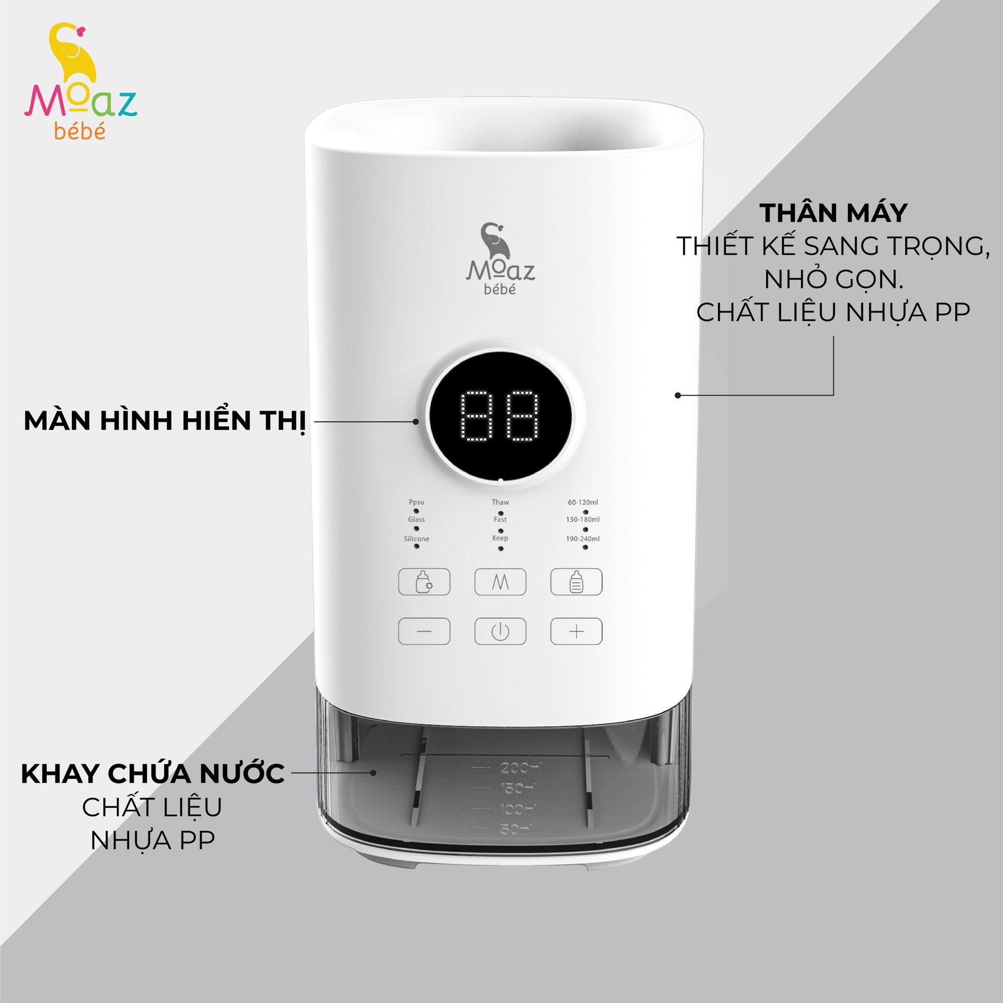 Máy hâm sữa thông minh siêu tốc Moaz BéBé MB – 033-duoc-ban-tai-BỐNG XINH 135 QUY HOÁ