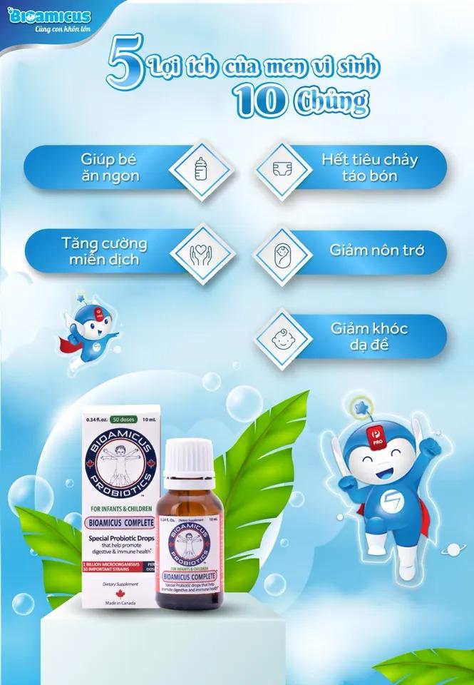 Men vi sinh 10 chủng BioAmicus Complete cho bé-duoc-ban-tai-BỐNG XINH 135 QUY HOÁ