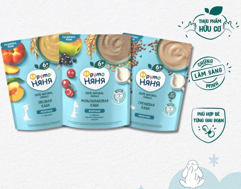 Bột Ăn Dặm Fruto Nga mẫu mới đủ vị cho bé từ 4M+-duoc-ban-tai-BỐNG XINH 135 QUY HOÁ
