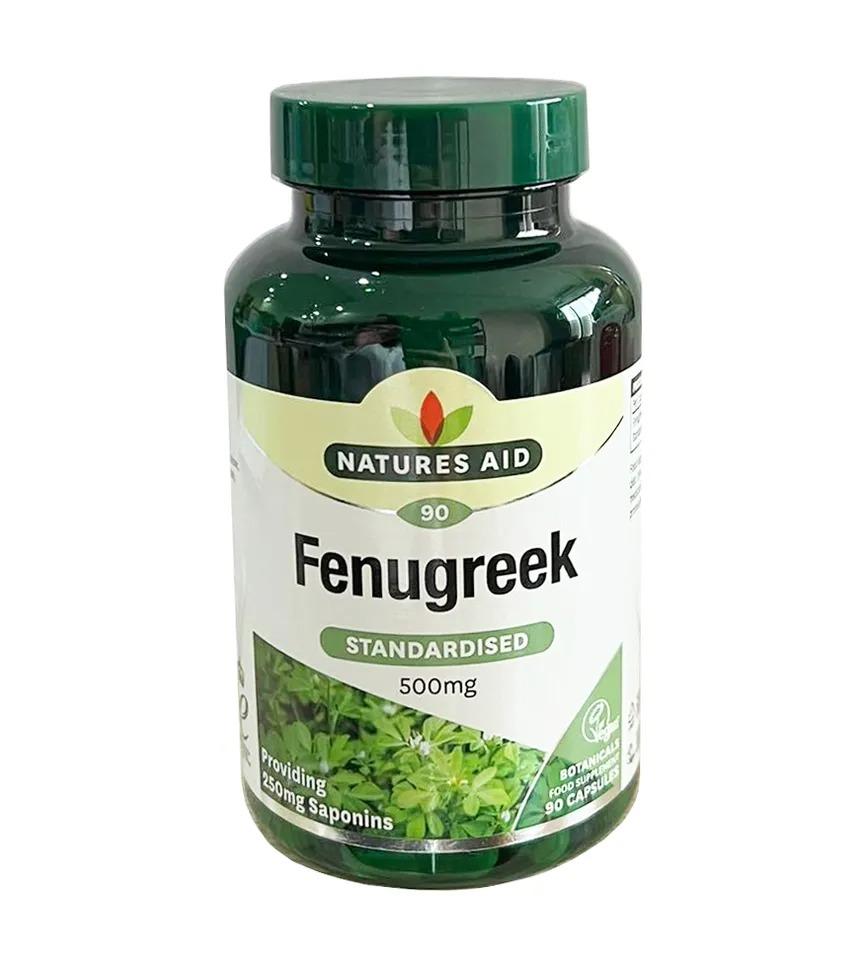 Viên uống hỗ trợ lợi sữa Fenugreek Natures Aid 500mg của Anh, 90 viên-duoc-ban-tai-BỐNG XINH 135 QUY HOÁ