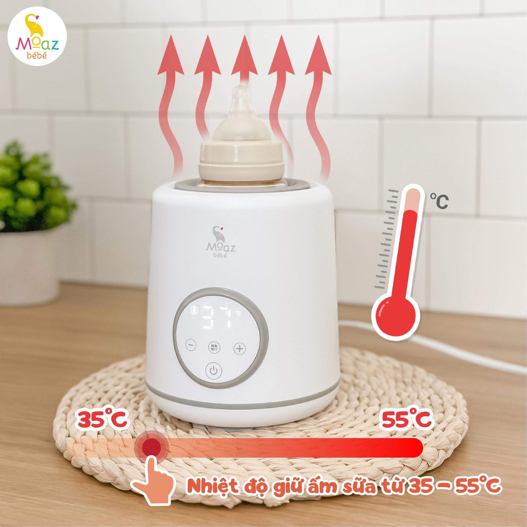 Máy lắc bình sữa và giữ ấm sữa thông minh Moaz BéBé MB 079-duoc-ban-tai-BỐNG XINH 135 QUY HOÁ