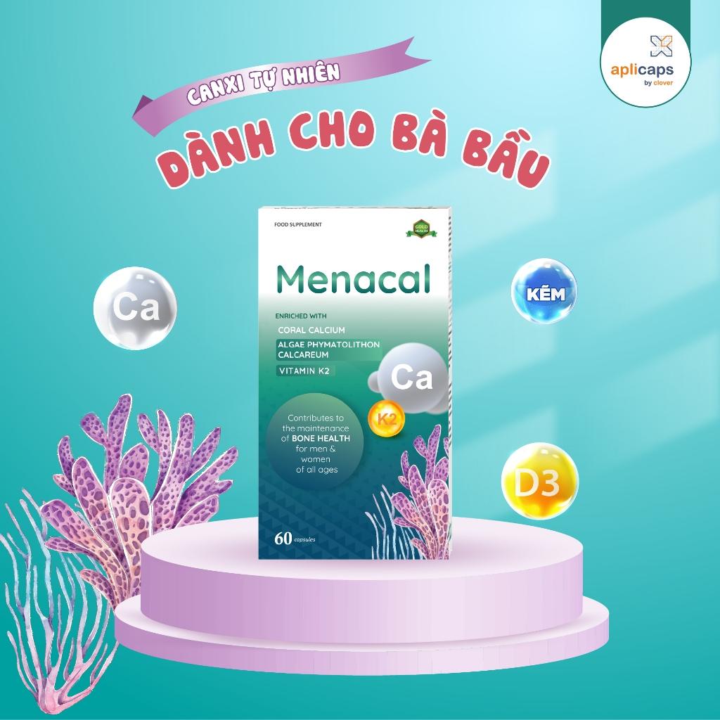 Canxi Menacal - Canxi từ tảo biển và san hô cho mẹ bầu và trẻ nhỏ (hộp 60 viên)-duoc-ban-tai-BỐNG XINH 135 QUY HOÁ