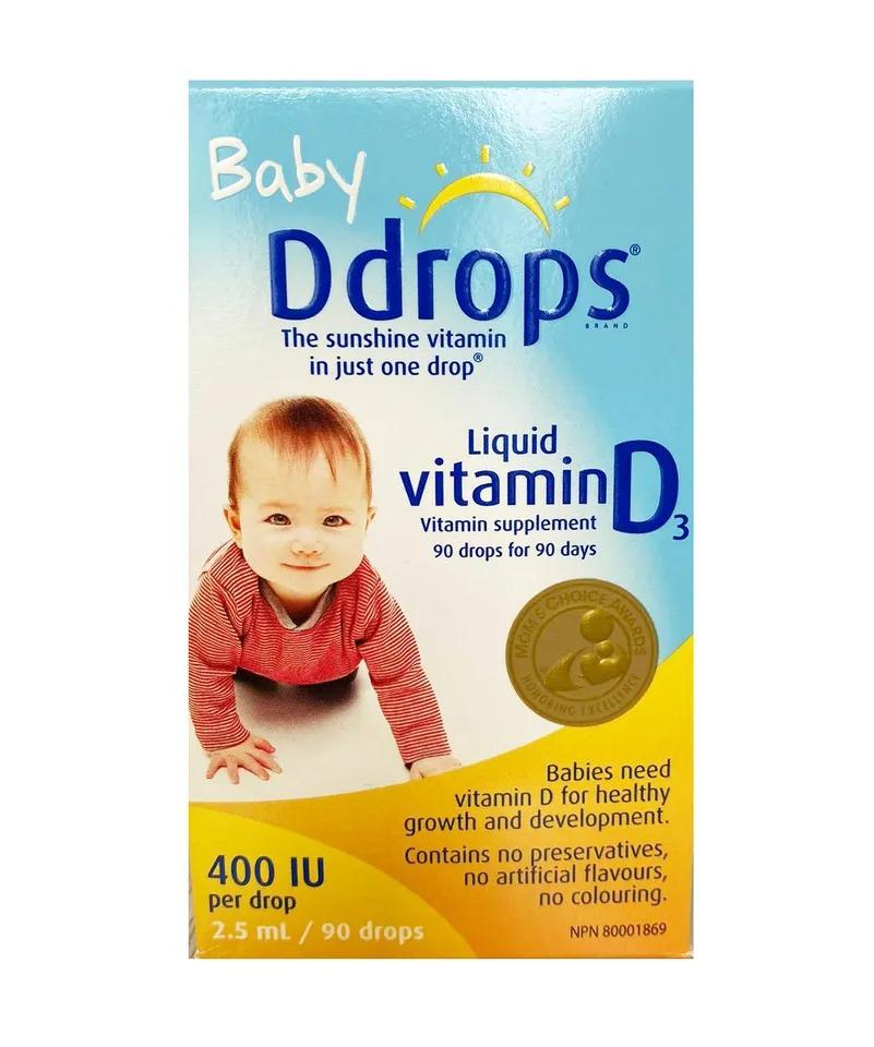 Baby Ddrops Vitamin D3 cho trẻ sơ sinh 90 giọt-duoc-ban-tai-BỐNG XINH 135 QUY HOÁ