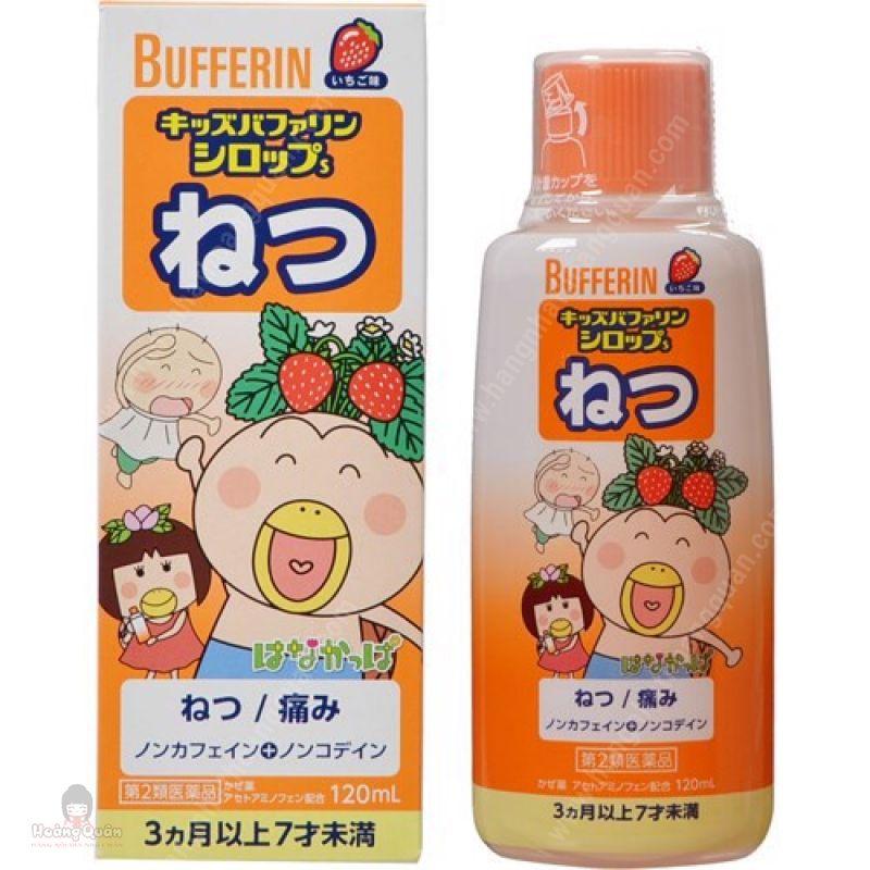 Siro Bufferin Trị Cảm Sốt Cho Bé vị Dâu 120ml-duoc-ban-tai-BỐNG XINH 135 QUY HOÁ