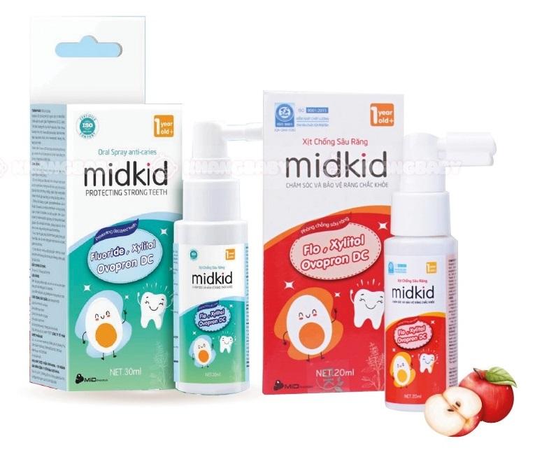 Xịt hỗ trợ ngừa sâu răng Midkid dành cho bé-duoc-ban-tai-BỐNG XINH 135 QUY HOÁ