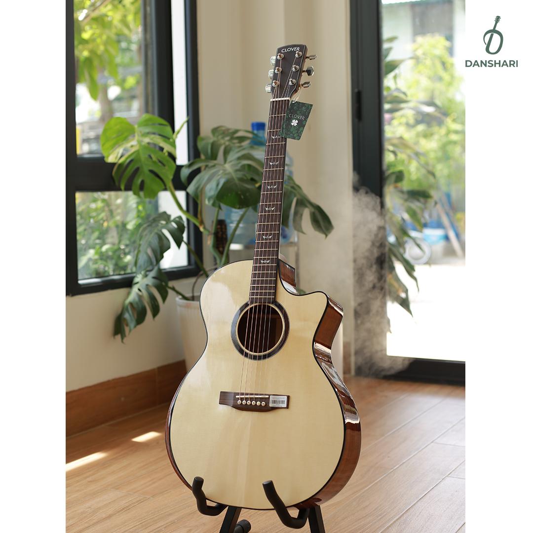 Guitar Acoustic CLOVER 214CX-duoc-ban-tai-Danshari Guitar