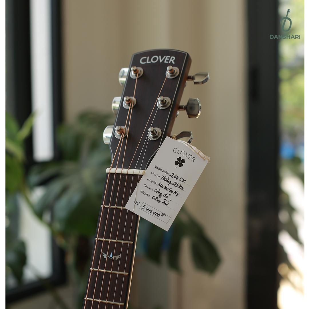 Guitar Acoustic CLOVER 214CX-duoc-ban-tai-Danshari Guitar