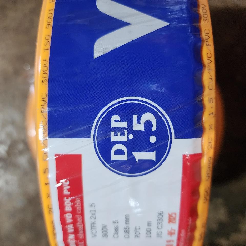 Dây điện dẹp 2×1.5 VT-duoc-ban-tai-Cửa Hàng Thành Quang