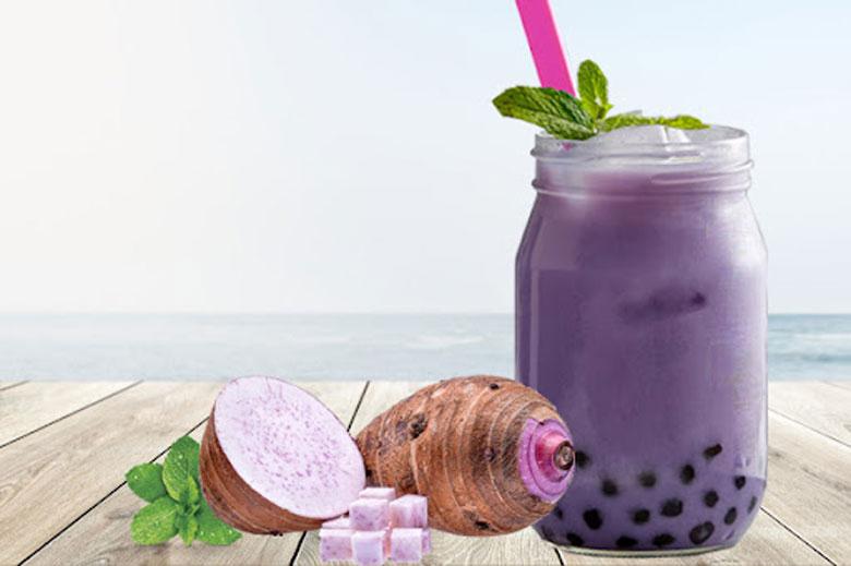 Trà sữa khoai môn-duoc-ban-tai-MỘC QUÁN MỲ CAY