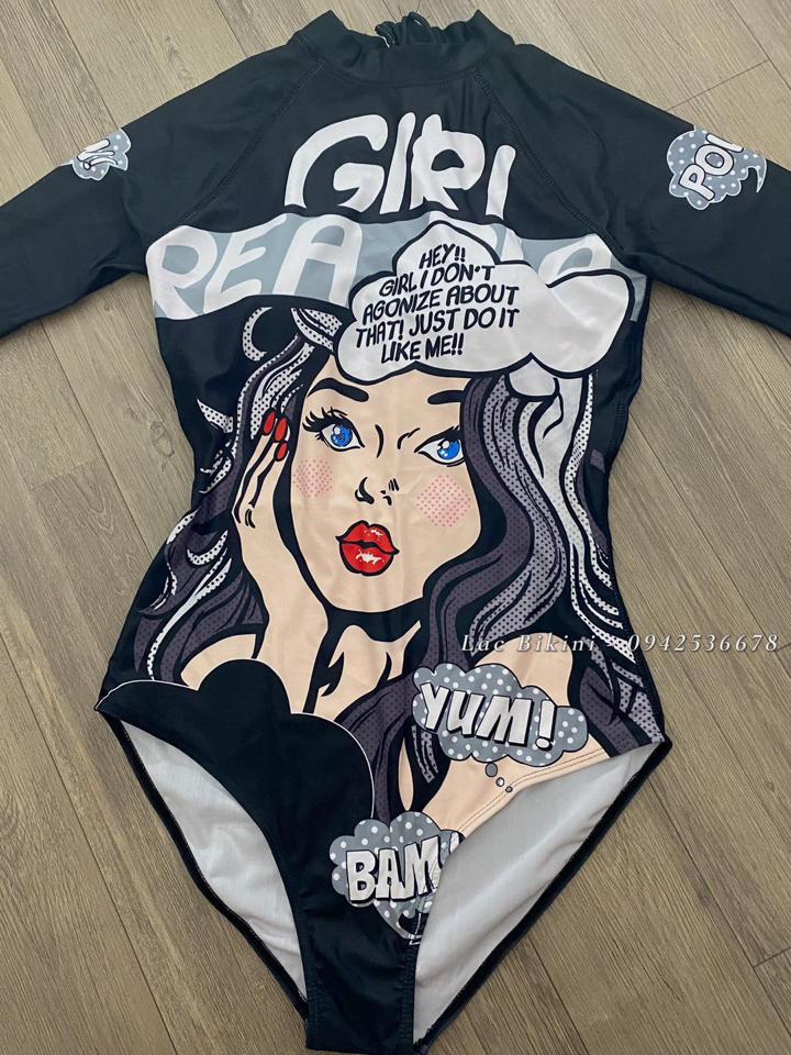 Body đen dài tay Hey Girl size L -duoc-ban-tai-Lạc Bikini