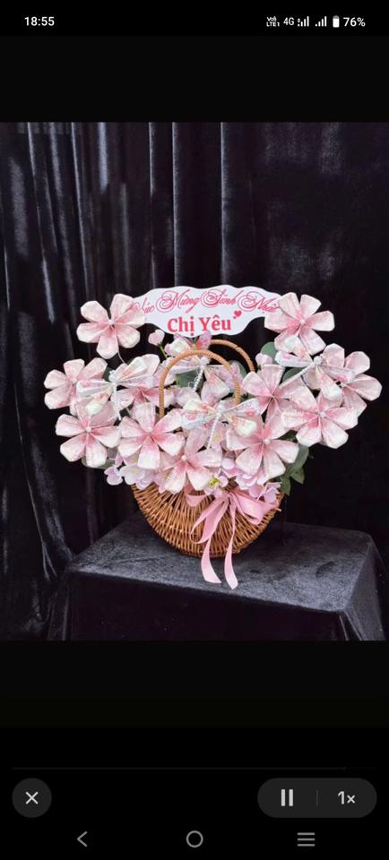 Giỏ hoa 500₫ -duoc-ban-tai-Tiệm Hoa Ulie quận 12 HCM