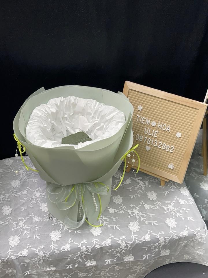 Cốt cắm hoa tươi giấy sốp hàn 15-20bong-duoc-ban-tai-Tiệm Hoa Ulie quận 12 HCM