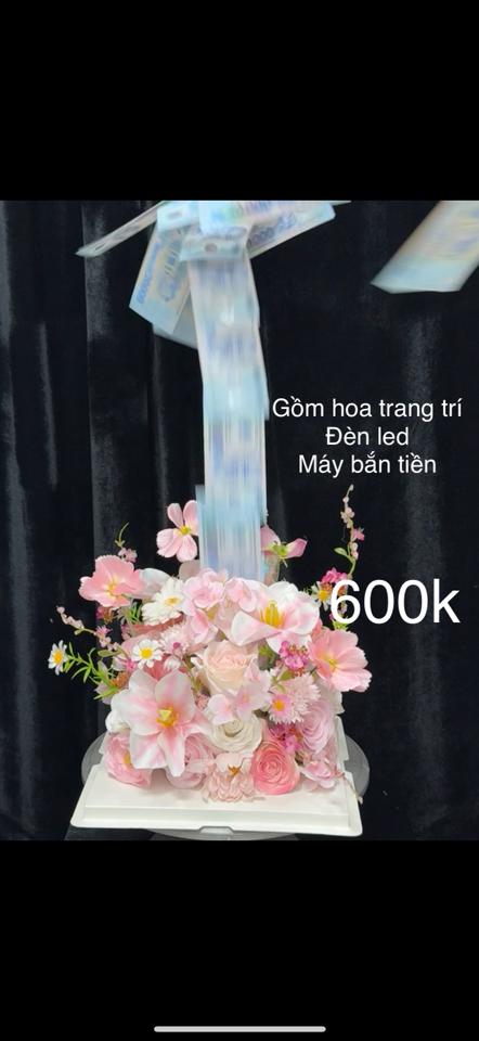 Box hoa + máy bắn tiền-duoc-ban-tai-Tiệm Hoa Ulie quận 12 HCM