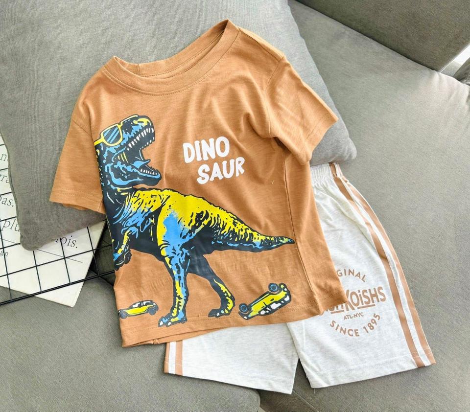Bộ ngắn tay Oishkoishs Dino Saur-duoc-ban-tai-DẾ MÈN - QUẦN ÁO TRẺ EM