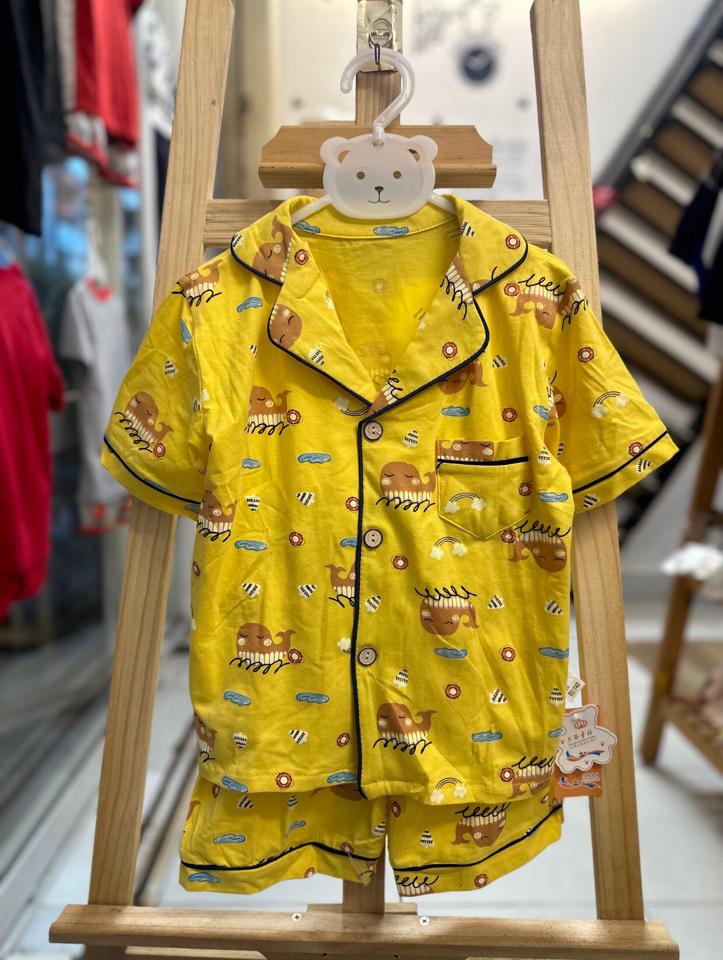 Bộ pijama cá voi -duoc-ban-tai-DẾ MÈN - QUẦN ÁO TRẺ EM