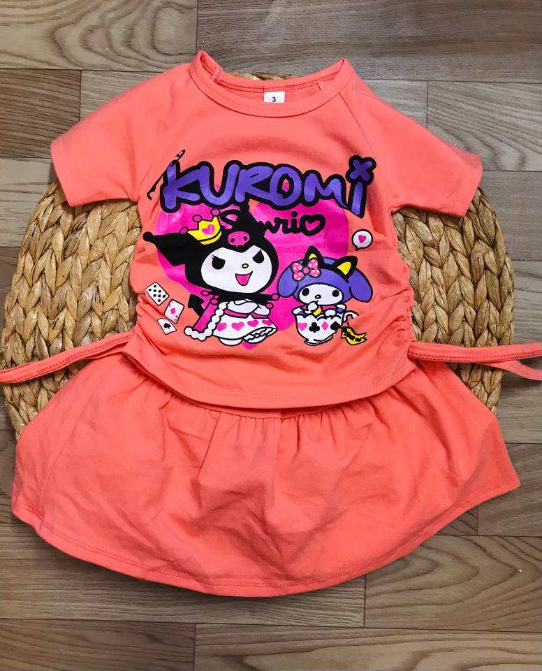 Set Kuromi hồng phấn -duoc-ban-tai-DẾ MÈN - QUẦN ÁO TRẺ EM