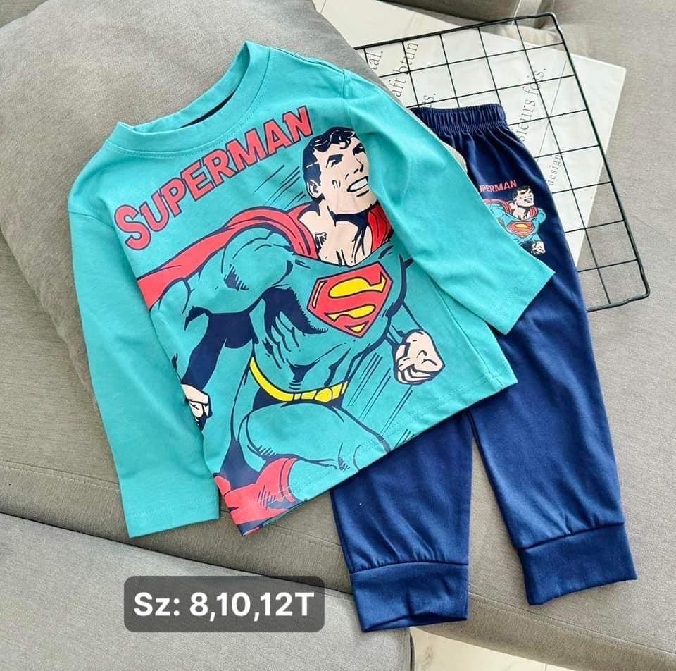 Bộ Gap dài tay Superman xanh dương -duoc-ban-tai-DẾ MÈN - QUẦN ÁO TRẺ EM
