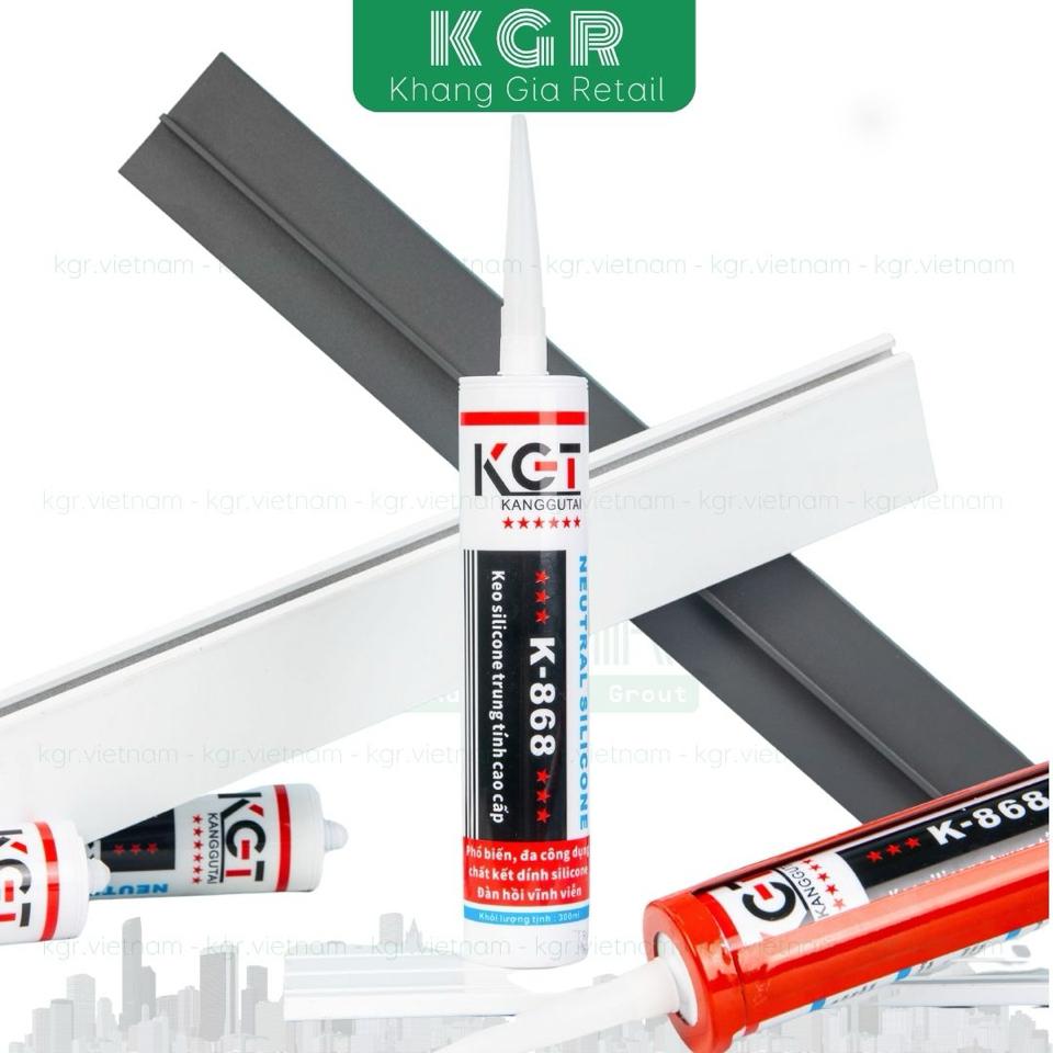 Keo Silicon trung tính cao cấp KGT K868-duoc-ban-tai-Keo Giá Rẻ Chi Nhánh Miền Đông