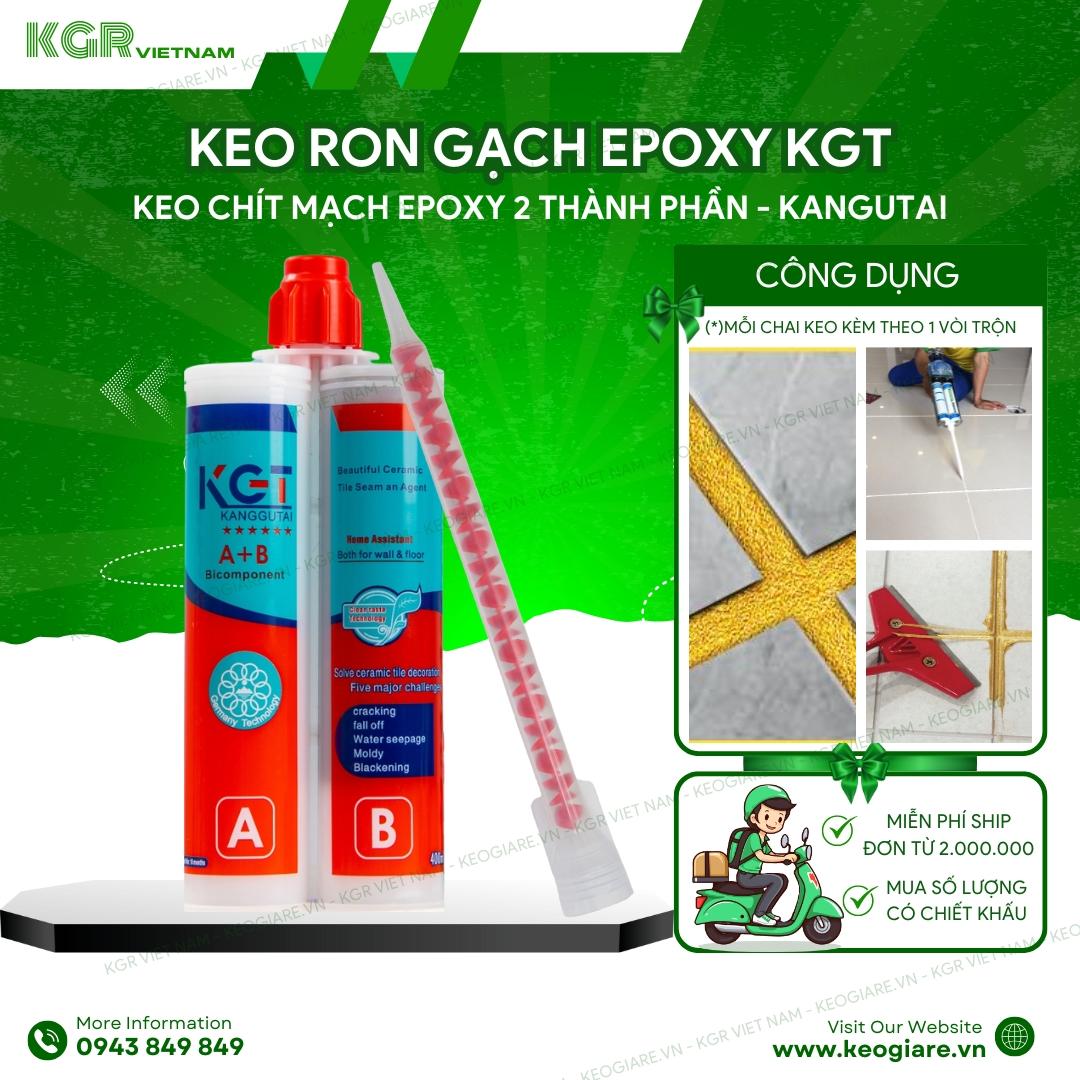 Keo chít mạch 2 thành phần KGT - Keo chít ron Epoxy AB KangGuTai 400ml-duoc-ban-tai-Keo Giá Rẻ Chi Nhánh Miền Đông