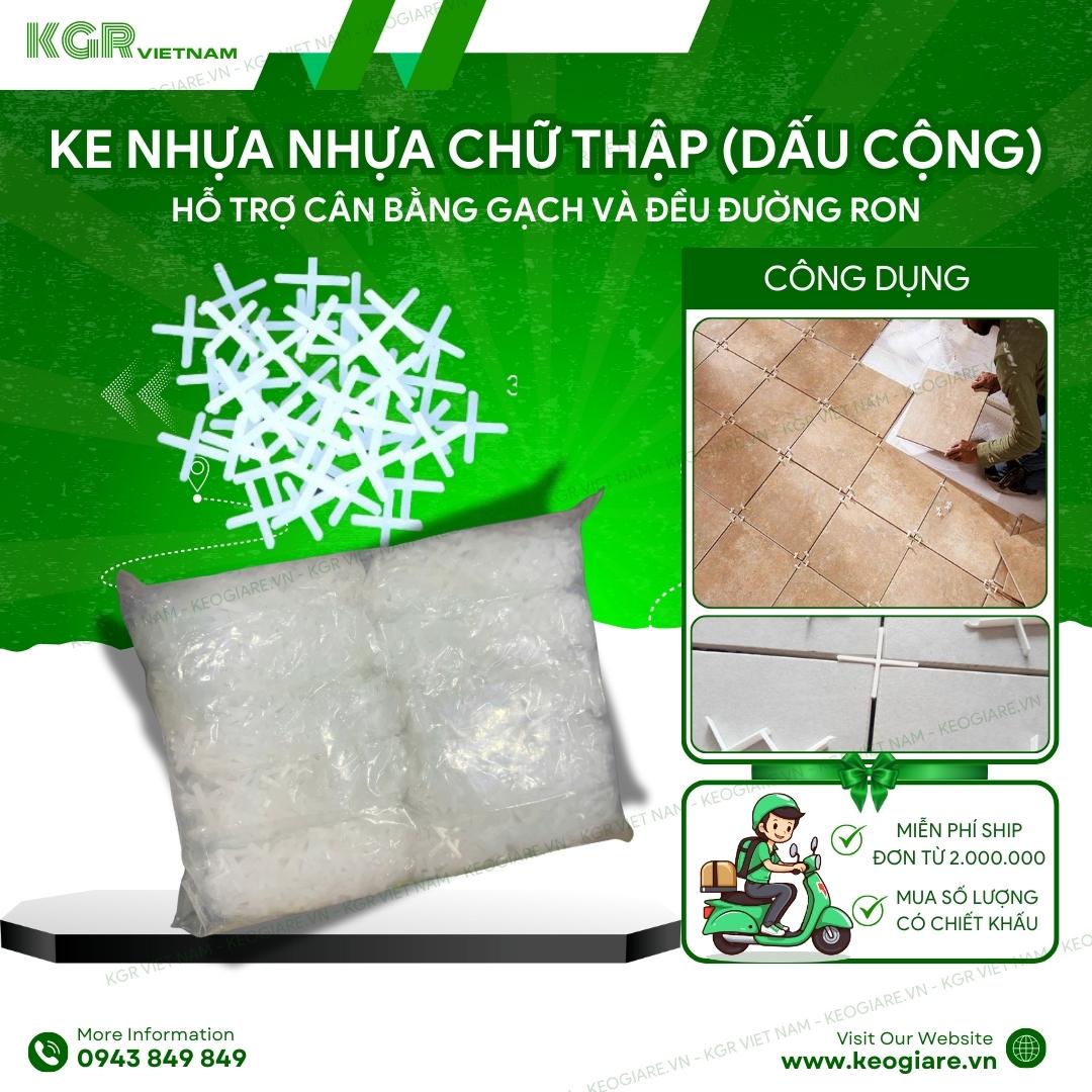Ke nhựa chữ thập - Ke dấu cộng chất lượng cao - Túi 1Kg-duoc-ban-tai-Keo Giá Rẻ Chi Nhánh Miền Đông