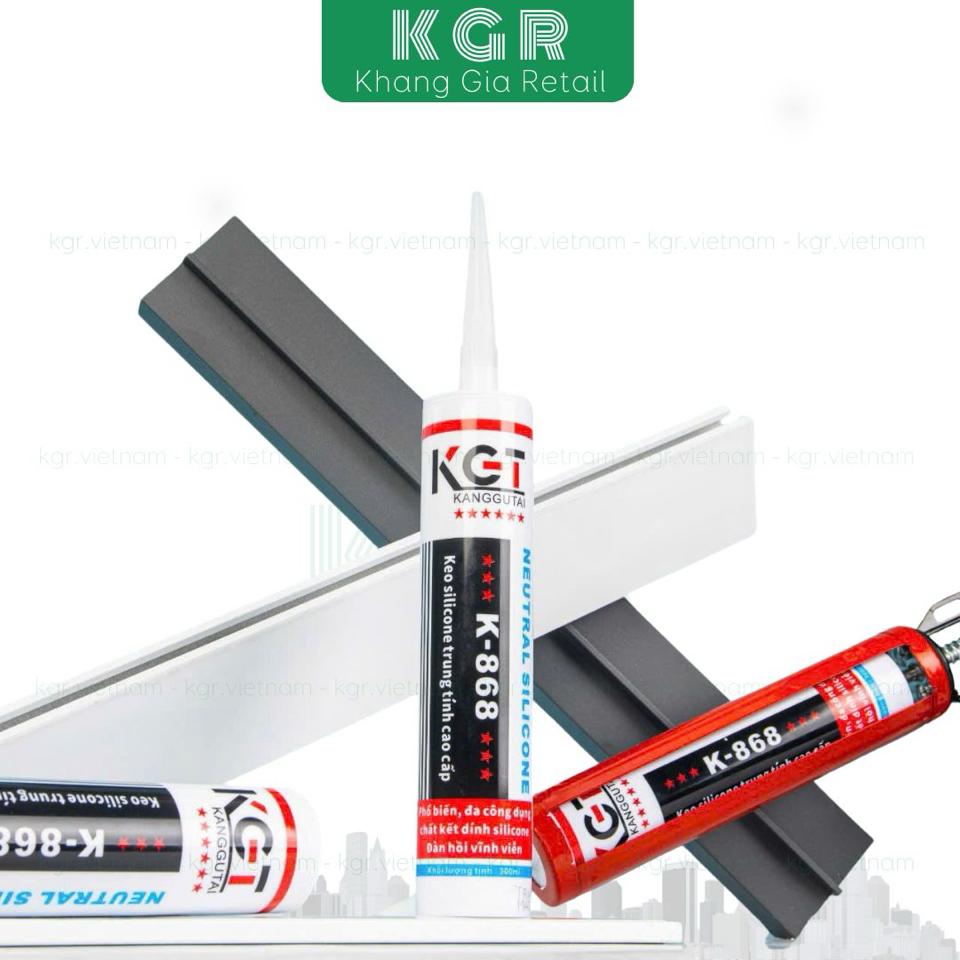 Keo Silicon trung tính cao cấp KGT K868-duoc-ban-tai-Keo Giá Rẻ Chi Nhánh Miền Đông