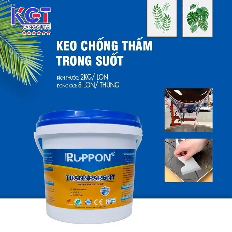 Keo chống thấm Ruppon dạng Epoxy trong suốt-duoc-ban-tai-Keo Giá Rẻ Chi Nhánh Miền Đông