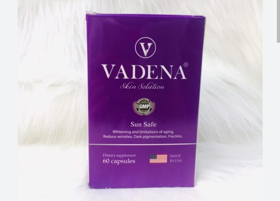 Viên uống chống nắng, trắng da, ngăn ngừa thâm, nám VADENA Tím 60v (Mỹ) -duoc-ban-tai-Thẩm mỹ da Bs.Loan