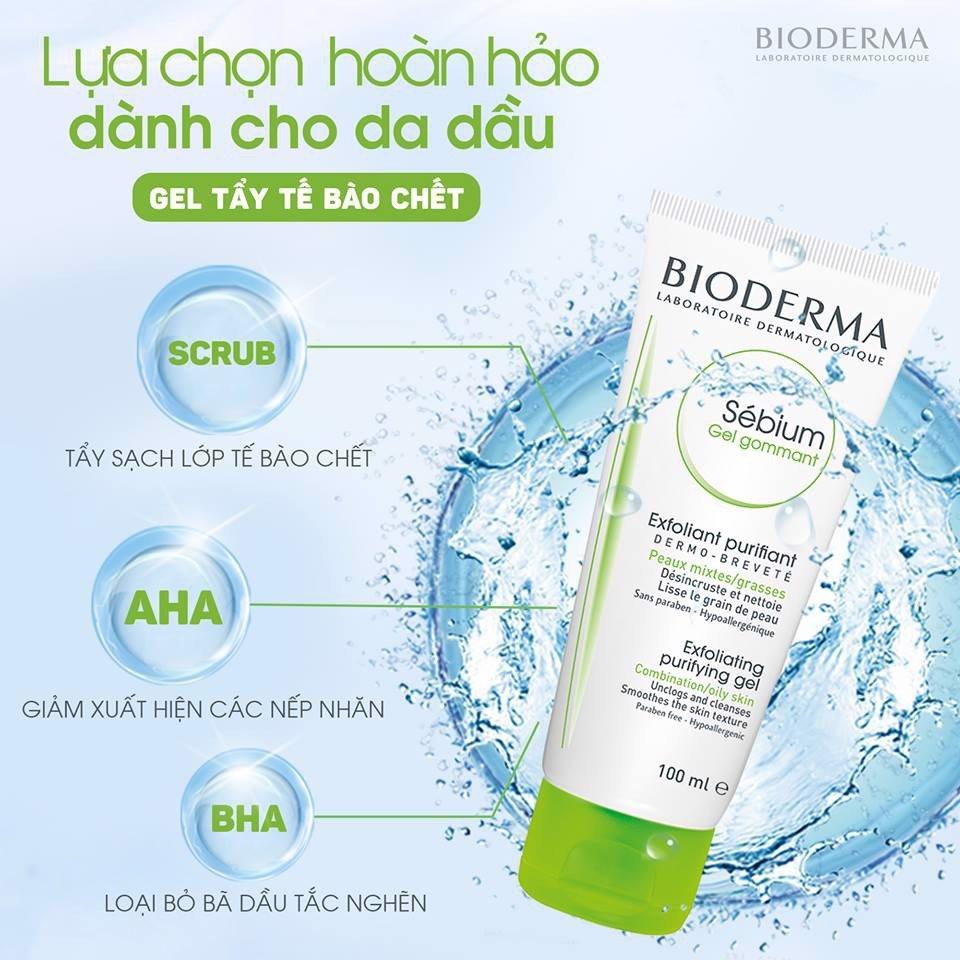 1 tẩy TBC bioderma sebium gel gommant 100ml -duoc-ban-tai-Thẩm mỹ da Bs.Loan