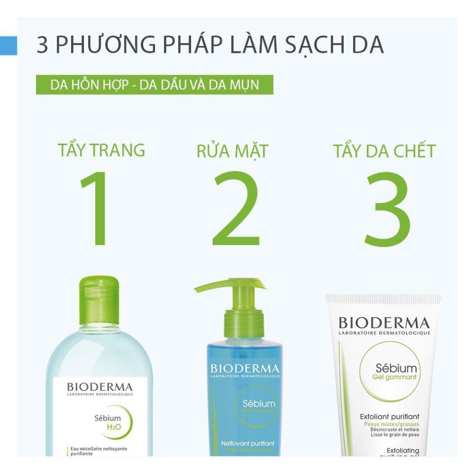1 tẩy TBC bioderma sebium gel gommant 100ml -duoc-ban-tai-Thẩm mỹ da Bs.Loan